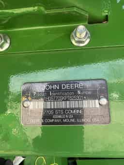 2023 John Deere S770 Image