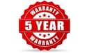 5 Year Warranty