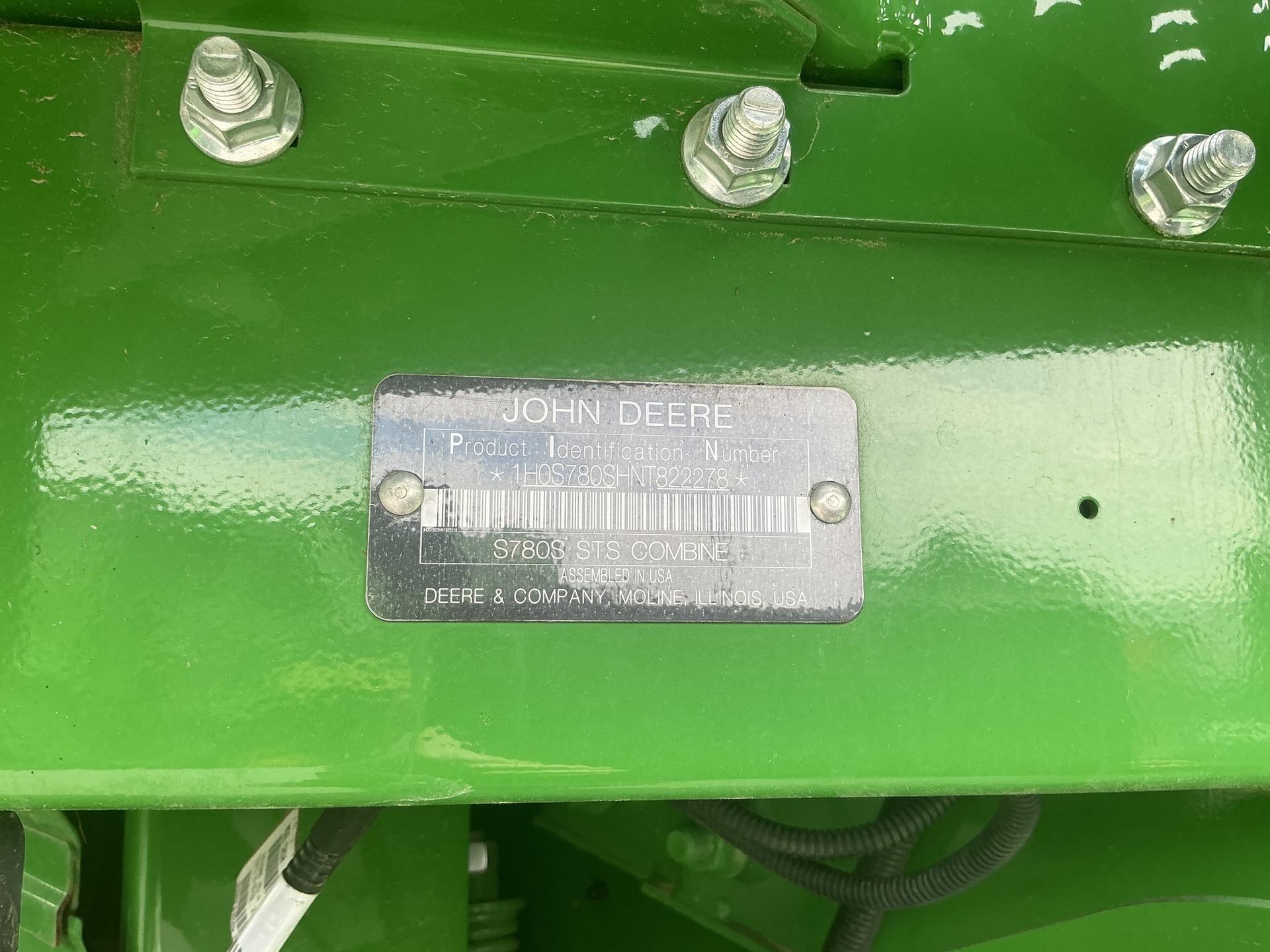 2022 John Deere S780 Image