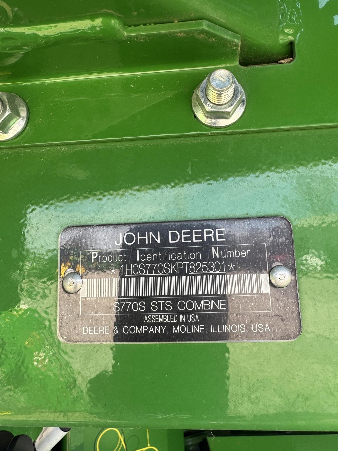 2023 John Deere S770 Image