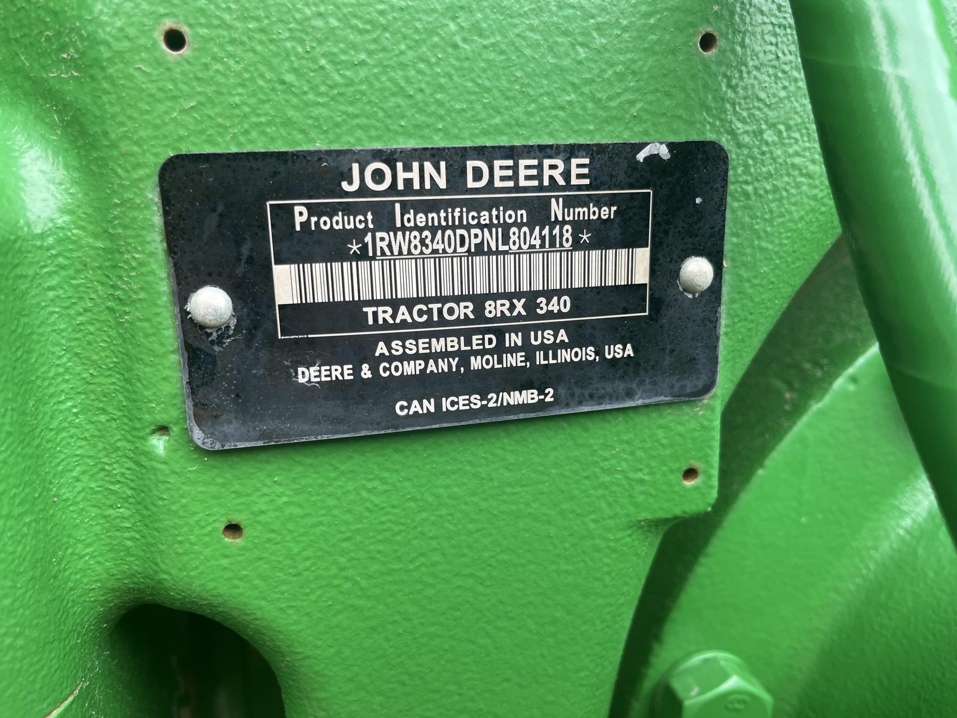 2022 John Deere 8RX 340 Image