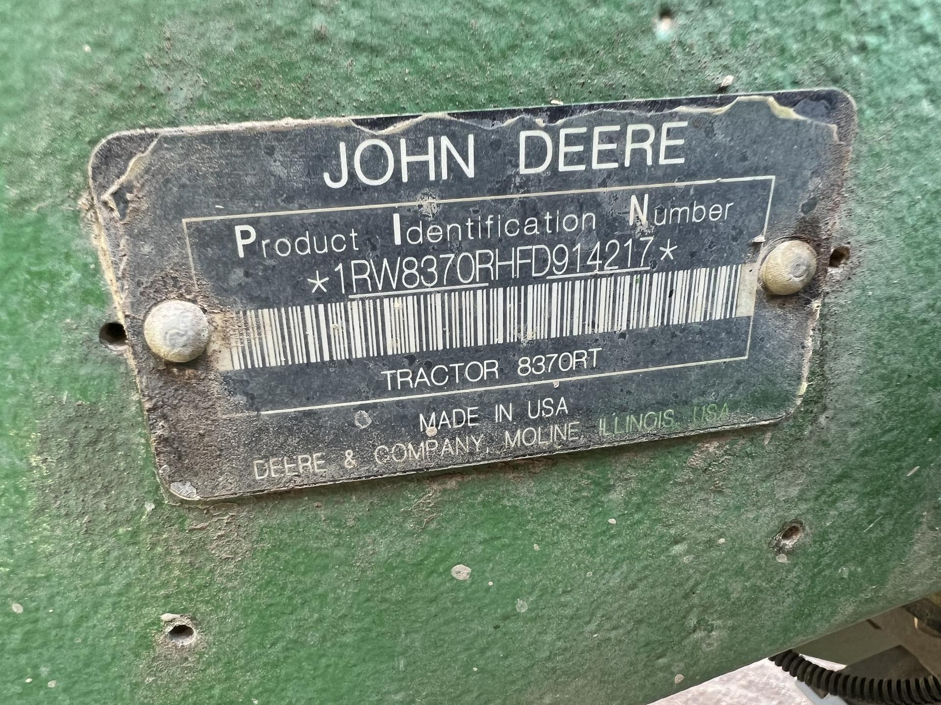2015 John Deere 8370RT Image