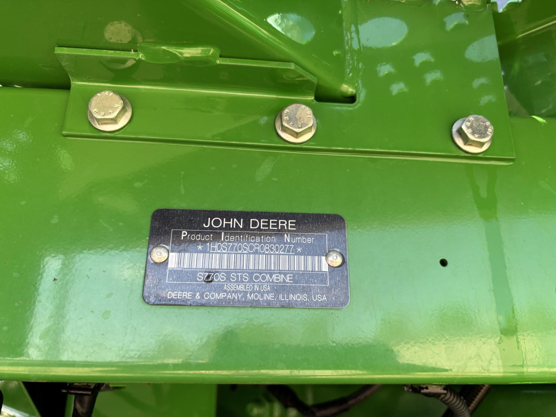 2024 John Deere S770 Image