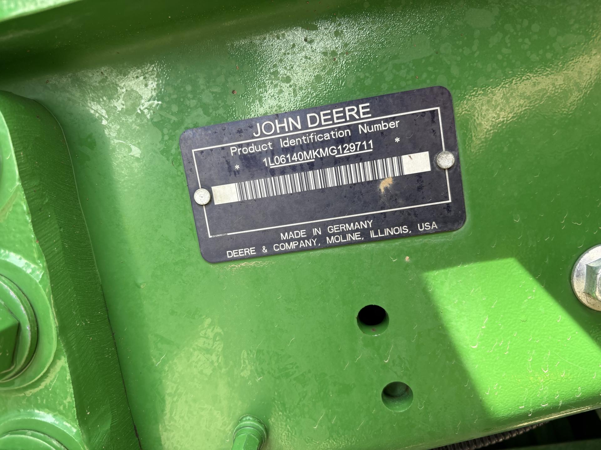 2021 John Deere 6140M Image