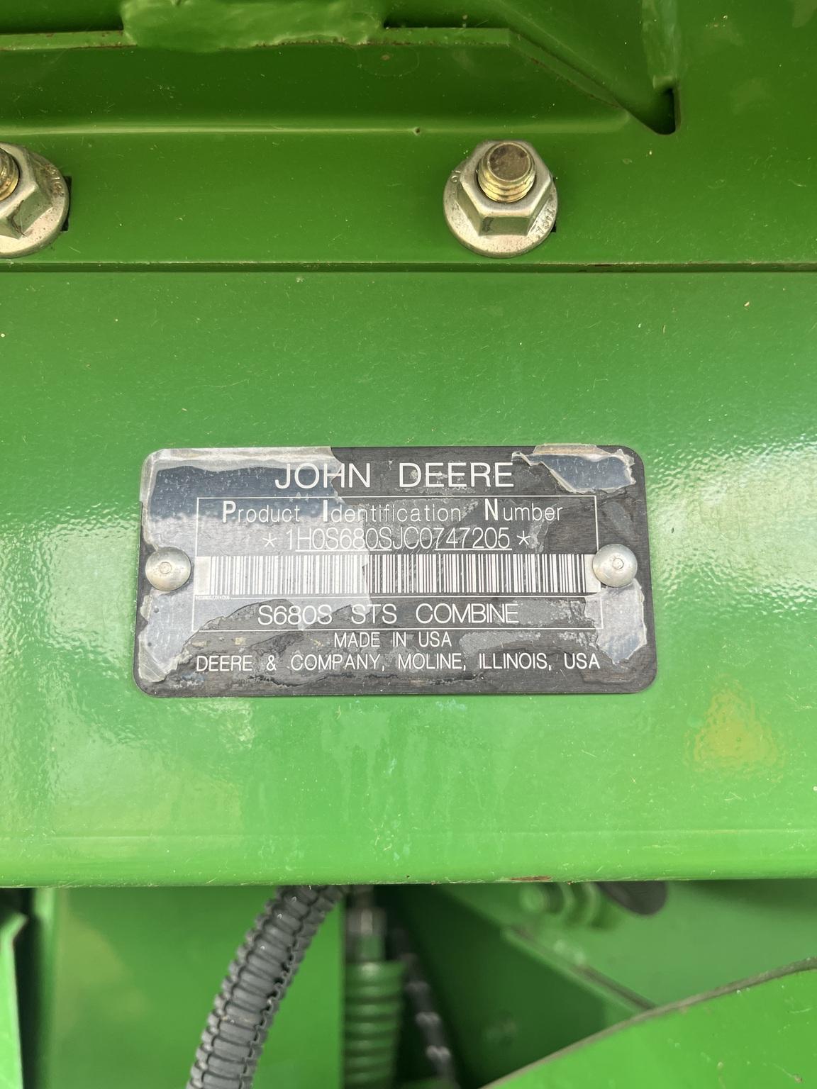 2012 John Deere S680 Image