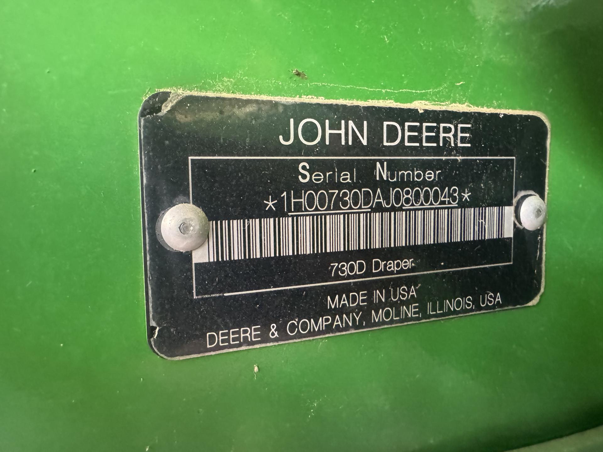 2018 John Deere 730D Image
