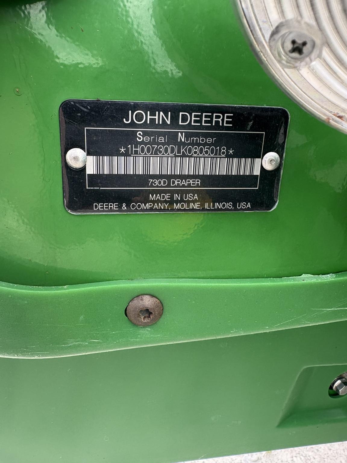 2019 John Deere 730D Image