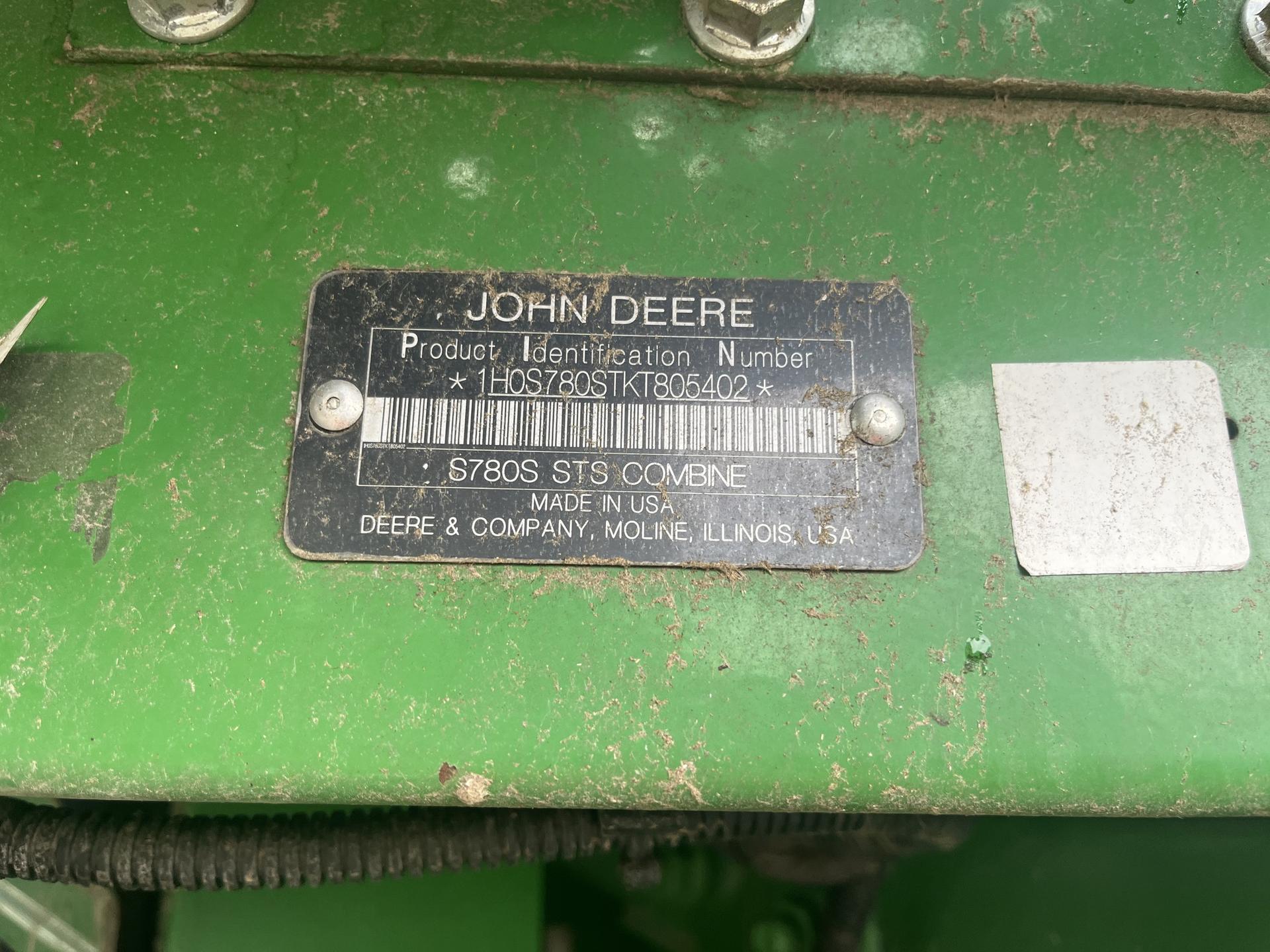 2019 John Deere S780 Image