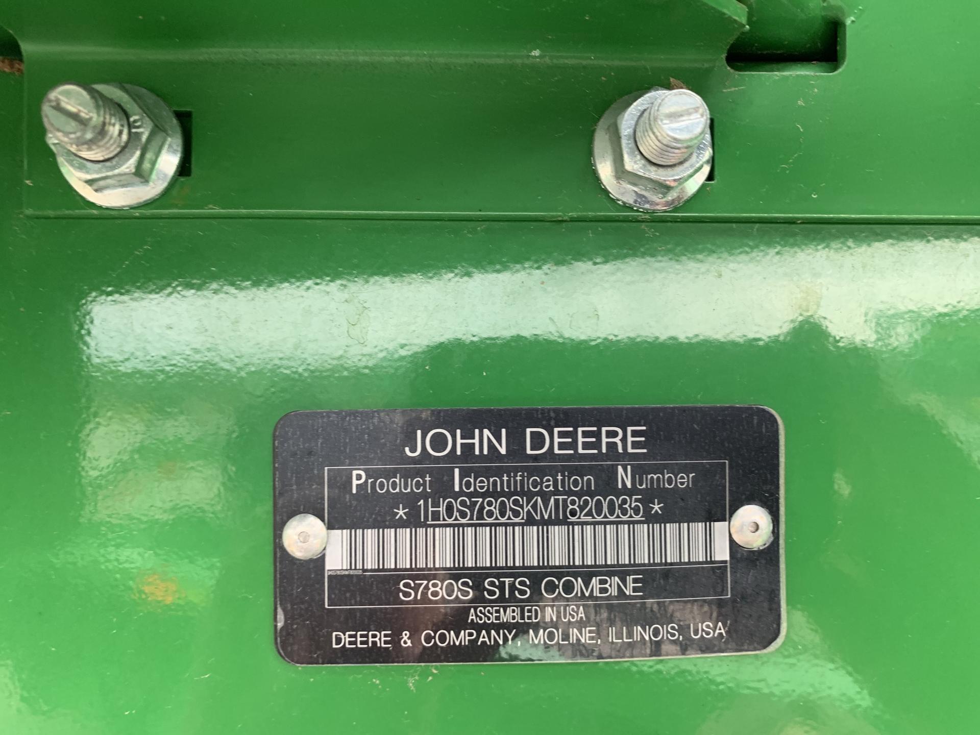 2022 John Deere S780 Image