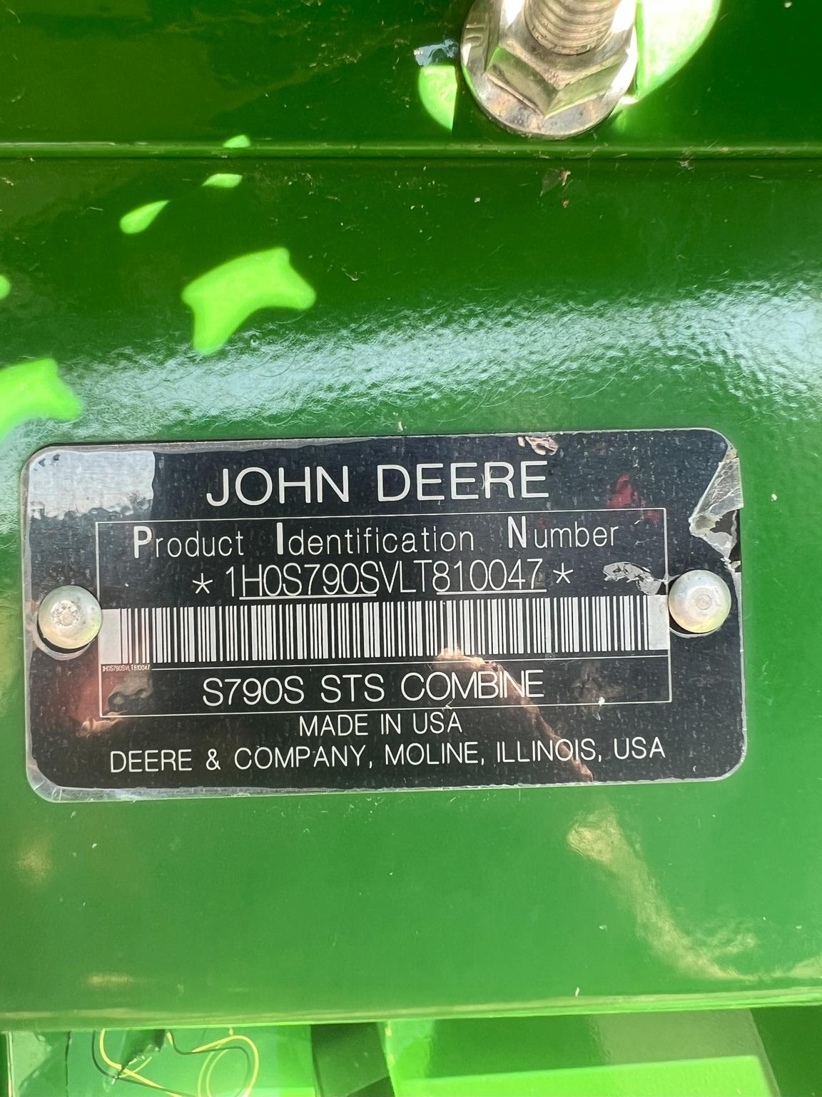 2020 John Deere S790 Image