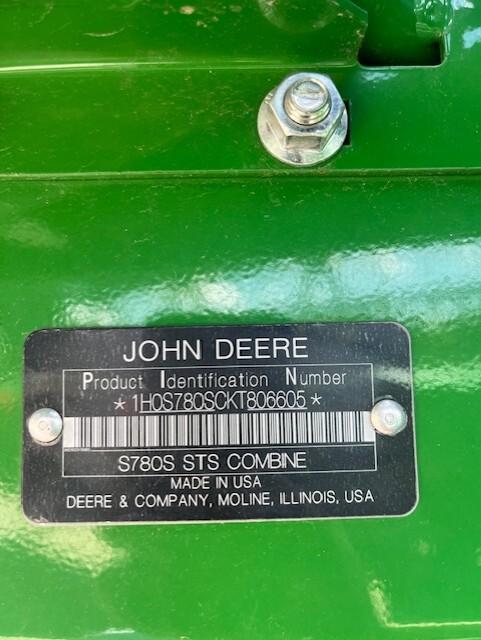 2019 John Deere S780 Image