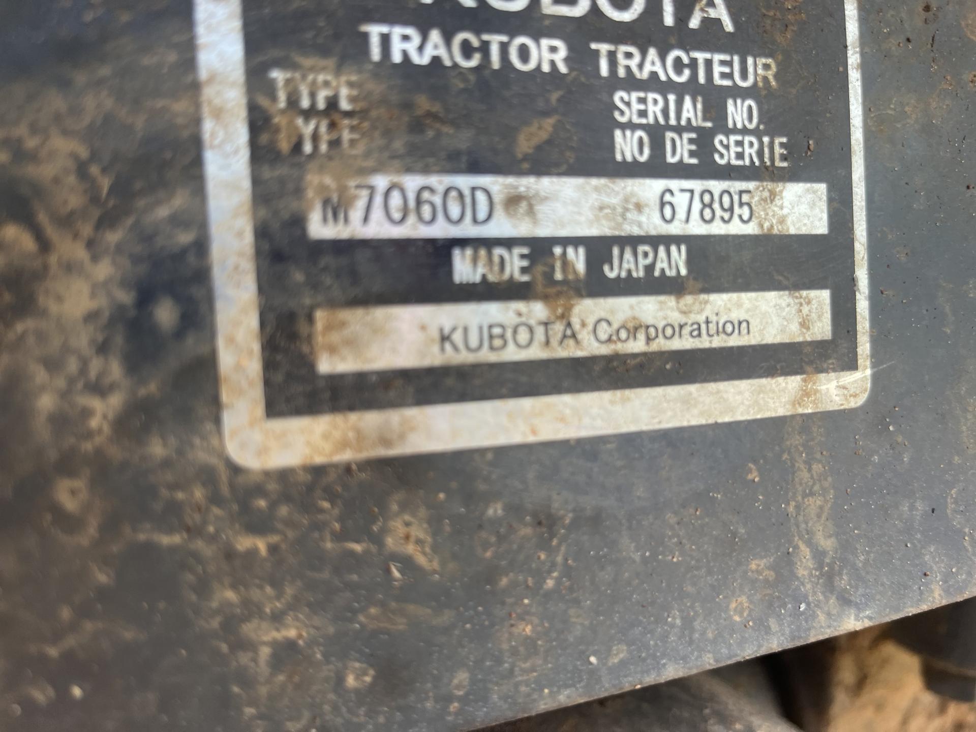 2018 Kubota M7060 Image