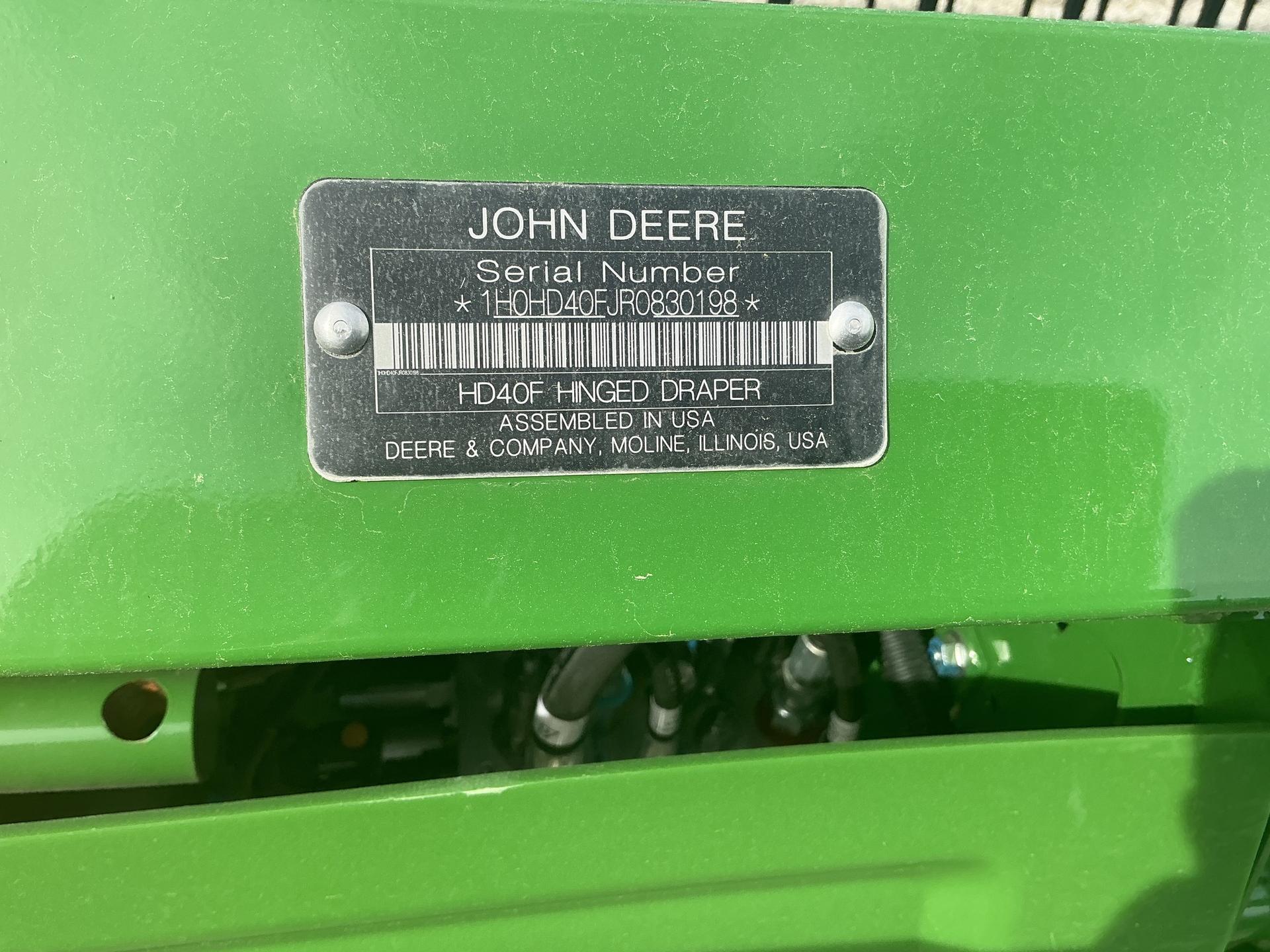 2024 John Deere HD40F Image
