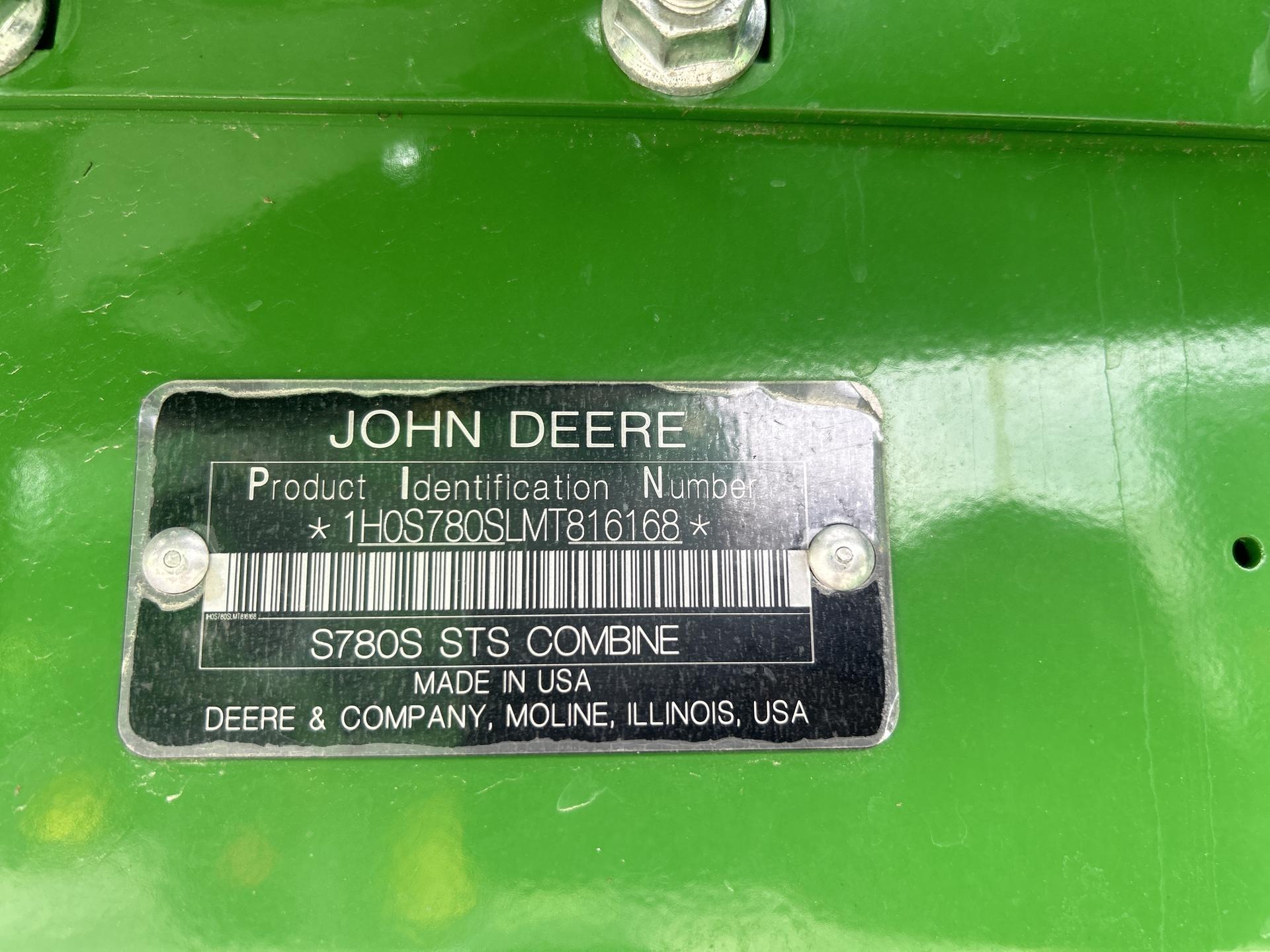 2021 John Deere S780 Image