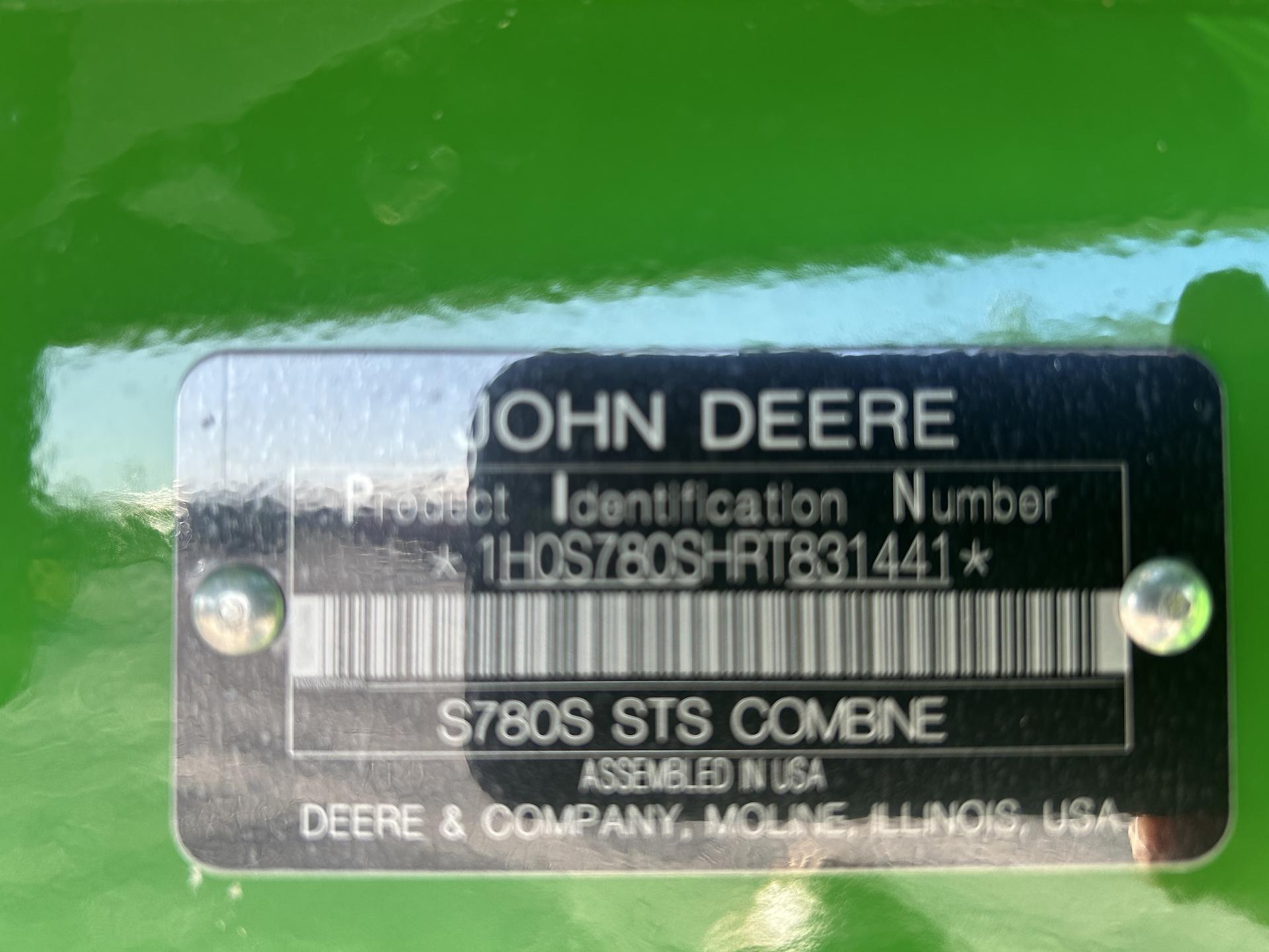 2024 John Deere S780 Image