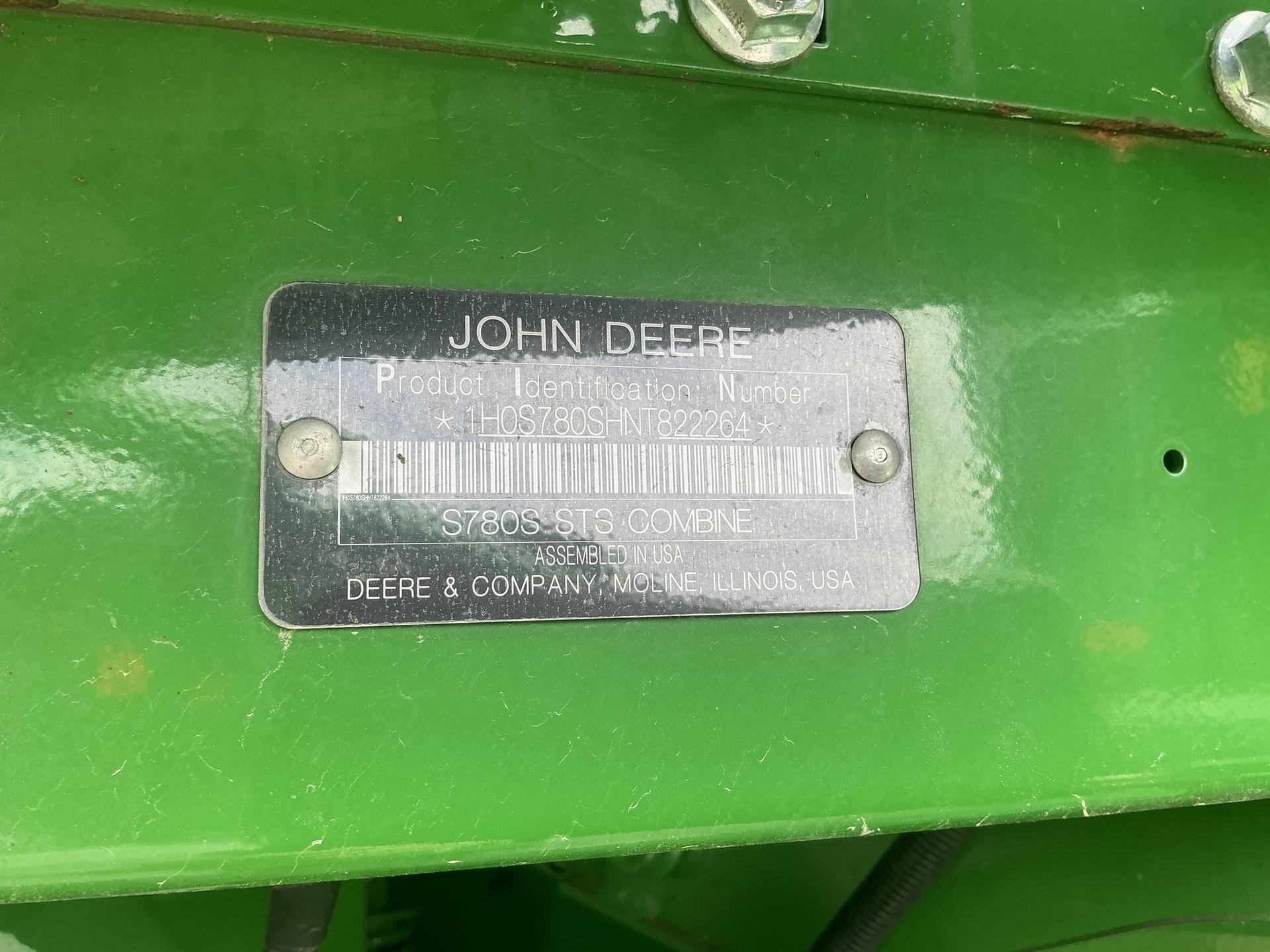 2022 John Deere S780 Image