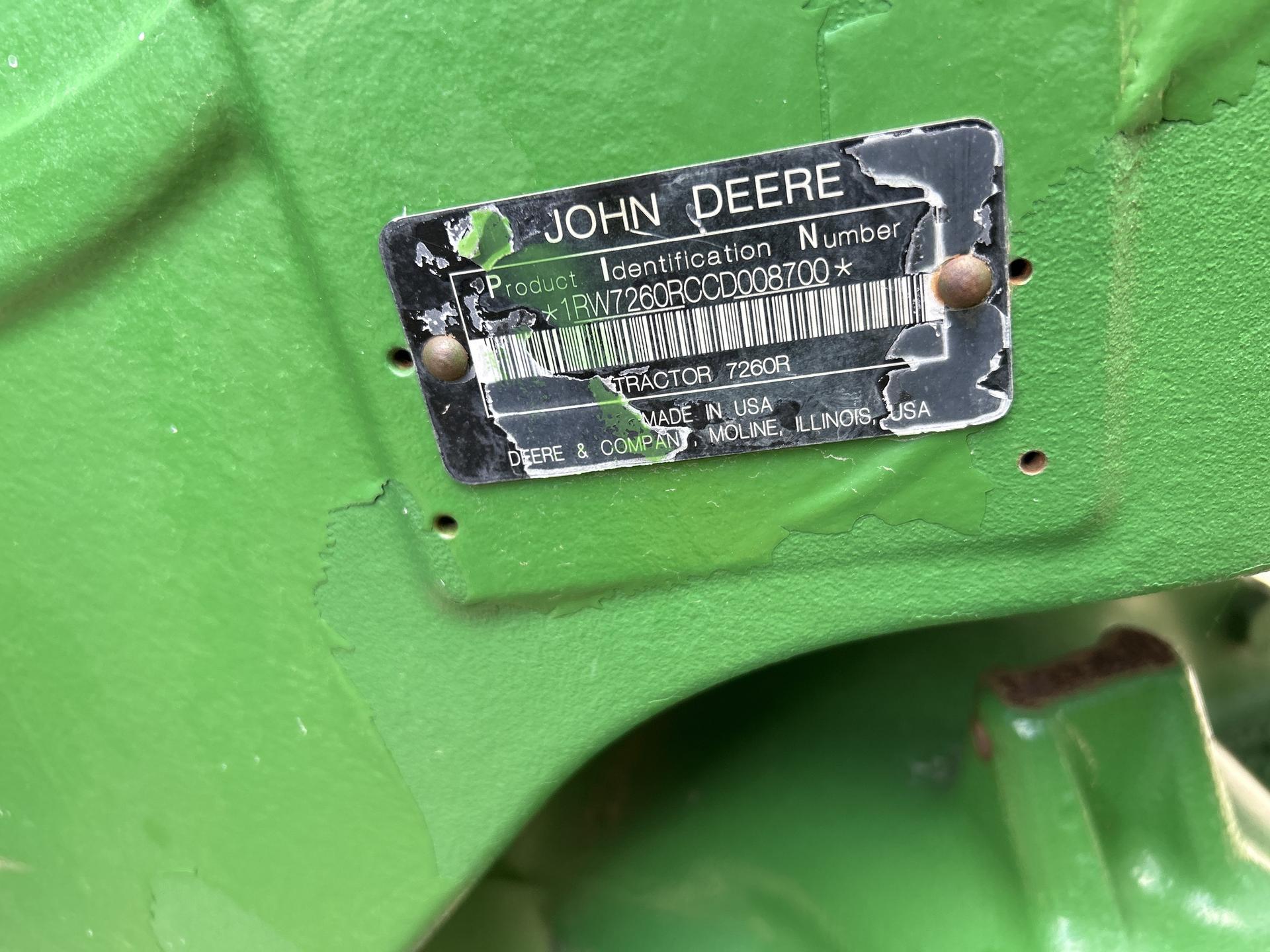2012 John Deere 7260R Image