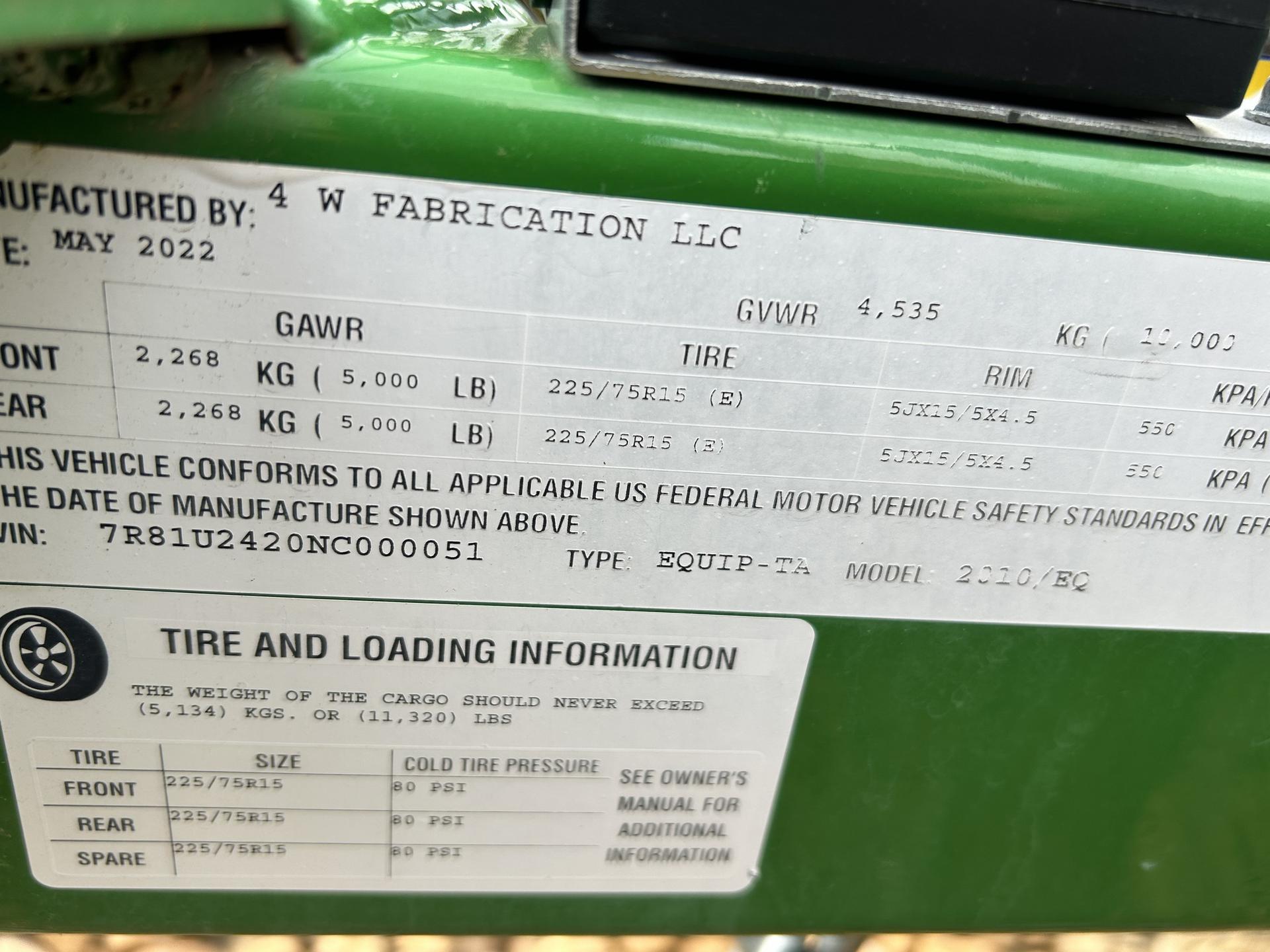 2022 John Deere 20ft Equip Trailer Image