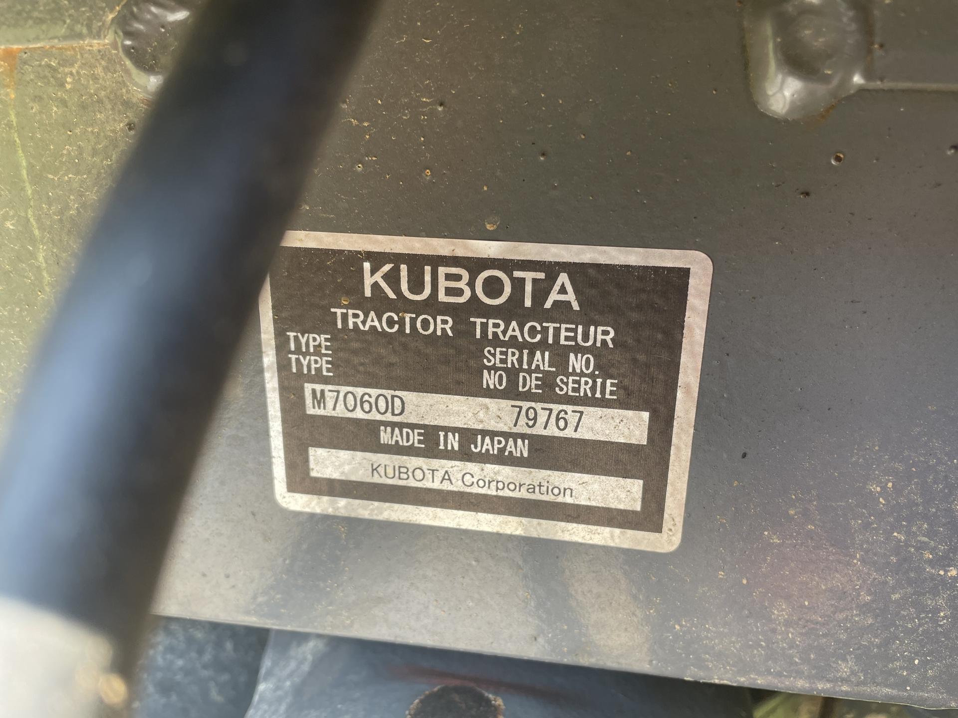 2019 Kubota M7060