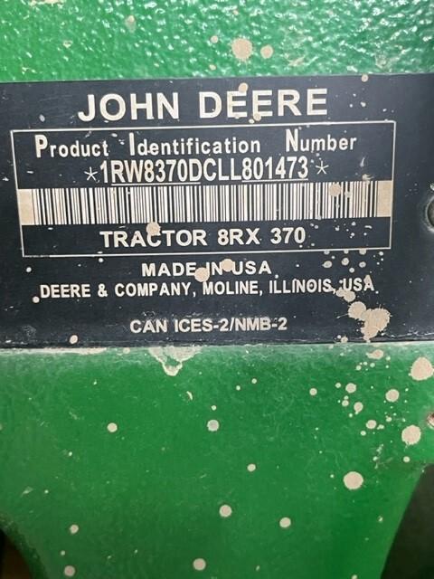 2020 John Deere 8RX 370