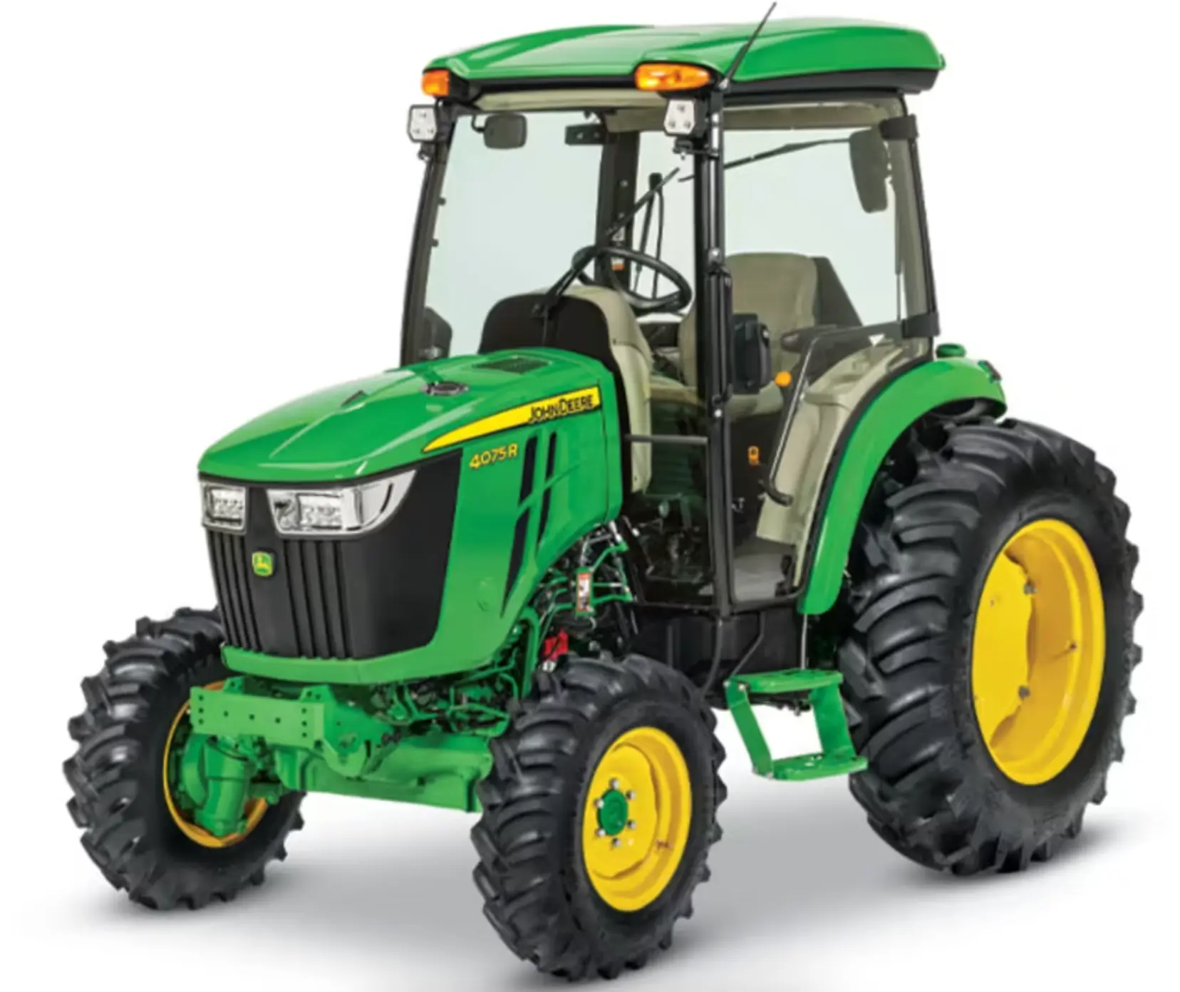 A 4075R Utility Tractor on a white background
